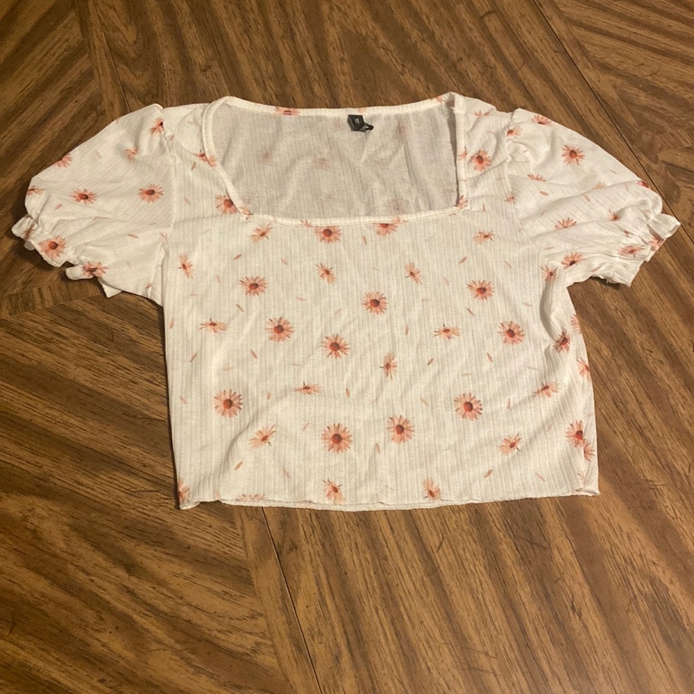 Zaful square neck blouse, kind of see-through.